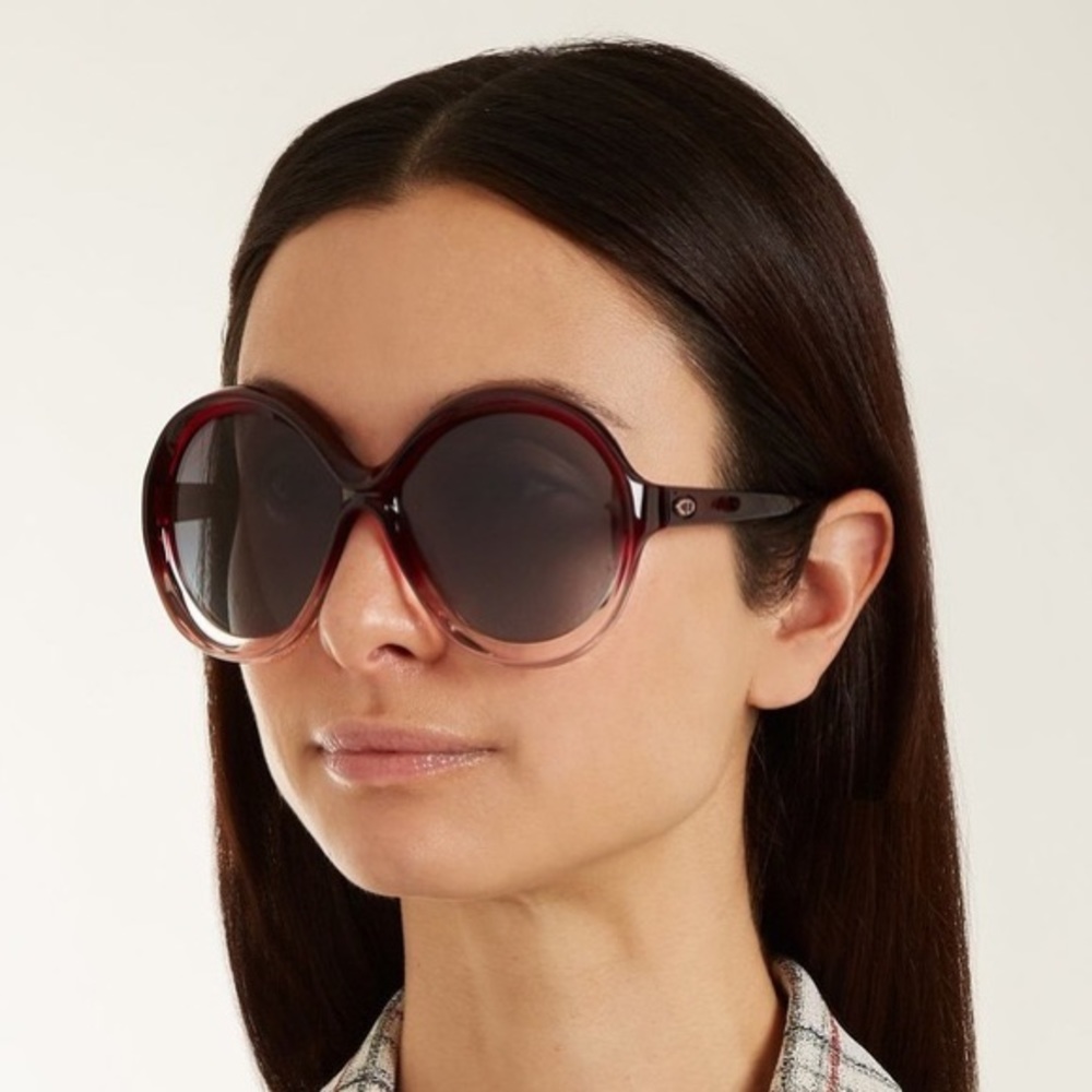 CHRISTIAN DIOR
Red Acetate Bianca Sunglasses
